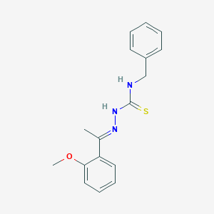 1-benzyl-3-[(E)-1-(2-methoxyphenyl)ethylideneamino]thiourea