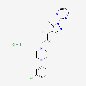 molecular formula C21H24Cl2N6 B1244772 Unii-W7FT4CA2HK 