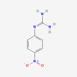 molecular formula C7H8N4O2 B12447757 N-4-Nitrophenylguanidine CAS No. 5901-56-4