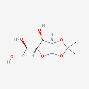 molecular formula C9H16O6 B12447777 (1R)-1-[(5R,6S,6aR)-6-hydroxy-2,2-dimethyl-3a,5,6,6a-tetrahydrofuro[2,3-d][1,3]dioxol-5-yl]ethane-1,2-diol 