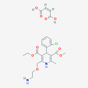 molecular formula C24H29ClN2O9 B124478 Amlodipine maleate CAS No. 1357024-06-6