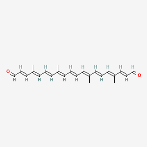 molecular formula C24H28O2 B1244780 Bixin aldehyde 