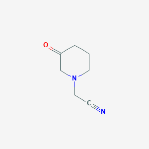 molecular formula C7H10N2O B12447880 2-(3-Oxopiperidin-1-YL)acetonitrile 