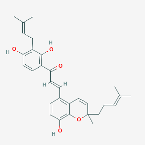 molecular formula C30H34O5 B1244791 Poinsettifolin B 