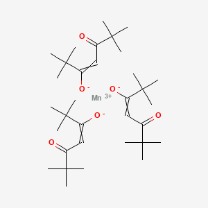 molecular formula C33H57MnO6 B12447915 manganese(3+) bis((3Z)-2,2,6,6-tetramethyl-5-oxohept-3-en-3-olate) 2,2,6,6-tetramethyl-5-oxohept-3-en-3-olate 