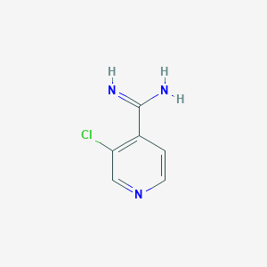 molecular formula C6H6ClN3 B12447953 3-Chloropyridine-4-carboxamidine 