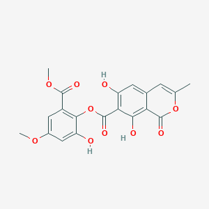 molecular formula C20H16O10 B1244796 cercophorin C 