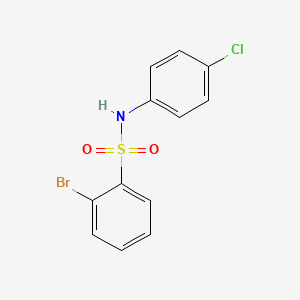 molecular formula C12H9BrClNO2S B12447965 2-bromo-N-(4-chlorophenyl)benzenesulfonamide 