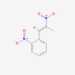 molecular formula C9H8N2O4 B124480 1-(2-Nitrophenyl)-2-nitropropene CAS No. 155988-38-8