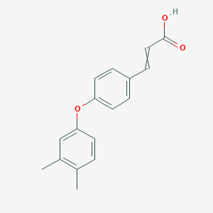 molecular formula C17H16O3 B12448000 (2E)-3-[4-(3,4-Dimethylphenoxy)phenyl]prop-2-enoic acid 
