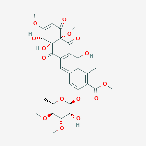 molecular formula C31H34O15 B1244801 Elloramycin D 