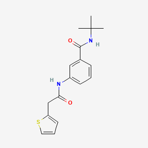 molecular formula C17H20N2O2S B12448011 N-tert-butyl-3-[(2-thiophen-2-ylacetyl)amino]benzamide 