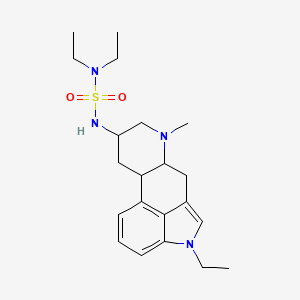 molecular formula C21H32N4O2S B1244803 N,N-Diethyl-N'-[(8alpha)-1-ethyl-6-methylergolin-8-yl]sulfamide 
