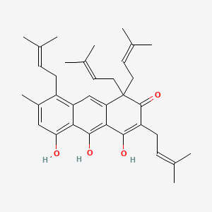 molecular formula C35H44O4 B1244804 Ferruginin C 