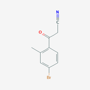 molecular formula C10H8BrNO B12448041 3-(4-Bromo-2-methylphenyl)-3-oxopropanenitrile 