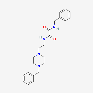 molecular formula C22H28N4O2 B12448052 N-benzyl-N'-[2-(4-benzylpiperazin-1-yl)ethyl]ethanediamide 