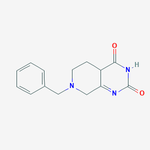 molecular formula C14H15N3O2 B12448078 7-benzyl-3H,4aH,5H,6H,8H-pyrido[3,4-d]pyrimidine-2,4-dione 