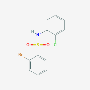molecular formula C12H9BrClNO2S B12448137 2-bromo-N-(2-chlorophenyl)benzenesulfonamide 