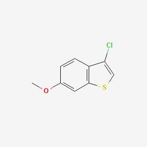 molecular formula C9H7ClOS B12448157 3-Chloro-6-methoxybenzo[b]thiophene 