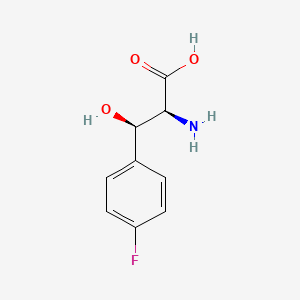 molecular formula C9H10FNO3 B12448252 (2S,3R)-2-amino-3-(4-fluorophenyl)-3-hydroxypropanoic acid 