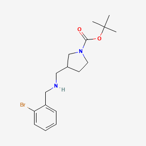 molecular formula C17H25BrN2O2 B12448260 1-Boc-3-[(2-bromobenzyl-amino)-methyl]-pyrrolidine CAS No. 887590-78-5