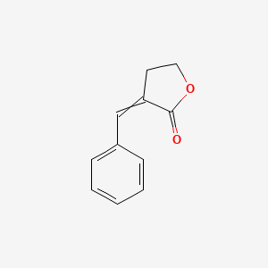 molecular formula C11H10O2 B12448273 3-benzylideneoxolan-2-one 