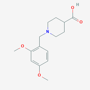 molecular formula C15H21NO4 B12448286 1-[(2,4-dimethoxyphenyl)methyl]piperidine-4-carboxylic Acid CAS No. 901313-75-5
