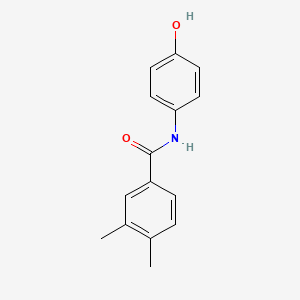 molecular formula C15H15NO2 B12448301 N-(4-hydroxyphenyl)-3,4-dimethylbenzamide 