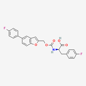 D-Phenylalanine, 4-fluoro-N-(((5-(4-fluorophenyl)-2-benzofuranyl)methoxy)carbonyl)-