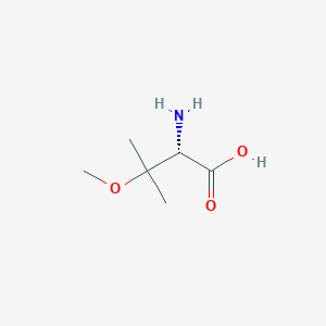 molecular formula C6H13NO3 B12448346 (2S)-2-amino-3-methoxy-3-methylbutanoic acid 