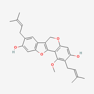 molecular formula C26H28O5 B1244835 Glycyrrhizol A CAS No. 877373-00-7