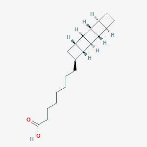 molecular formula C20H30O2 B1244840 8-[(1S,2R,3R,4S,6S,7S,8S,9S,12R)-pentacyclo[6.4.0.0(2,7).0(3,6).0(9,12)]dodecan-4-yl]octanoic acid 