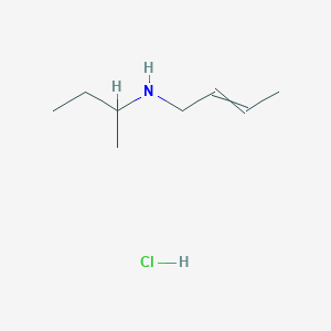 molecular formula C8H18ClN B12448487 (2E)-But-2-EN-1-YL(sec-butyl)amine hydrochloride 