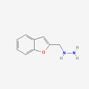molecular formula C9H10N2O B12448493 Benzofuran-2-ylmethyl-hydrazine CAS No. 887593-30-8