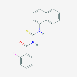 molecular formula C18H13IN2OS B12448519 2-iodo-N-(naphthalen-1-ylcarbamothioyl)benzamide 