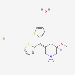 molecular formula C17H24BrNO2S2 B1244855 Timepidium bromide hydrate CAS No. 116383-38-1