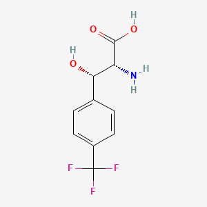 molecular formula C10H10F3NO3 B12448593 (2R,3S)-2-amino-3-(4-trifluoromethylphenyl)-3-hydroxypropanoic acid 