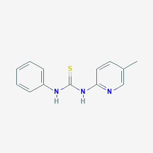 molecular formula C13H13N3S B12448609 1-(5-Methylpyridin-2-yl)-3-phenylthiourea CAS No. 53385-82-3