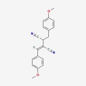 molecular formula C20H18N2O2 B1244863 (3Z)-2-(4-methoxybenzyl)-3-(4-methoxybenzylidene)butanedinitrile 