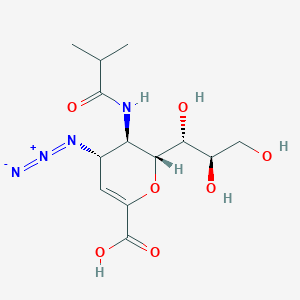 (2R,3R,4S)-4-azido-3-(2-methylpropanoylamino)-2-[(1R,2R)-1,2,3-trihydroxypropyl]-3,4-dihydro-2H-pyran-6-carboxylic acid