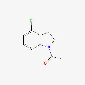 molecular formula C10H10ClNO B12448640 1-(4-Chloroindolin-1-yl)ethanone 