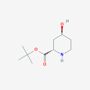 molecular formula C10H19NO3 B12448677 tert-butyl (2S,4S)-4-hydroxypiperidine-2-carboxylate 