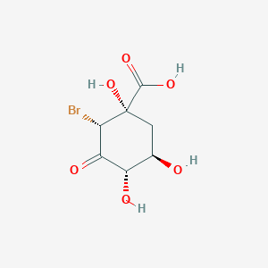 molecular formula C7H9BrO6 B1244868 (2R)-2-Bromo-3-dehydroquinic acid 
