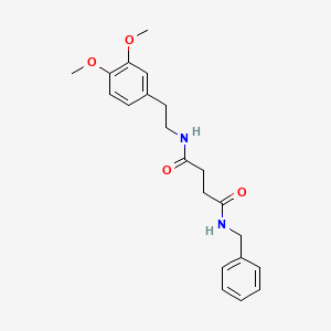 molecular formula C21H26N2O4 B12448688 N-benzyl-N'-[2-(3,4-dimethoxyphenyl)ethyl]butanediamide 
