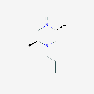 molecular formula C9H18N2 B124487 (2S,5R)-1-allyl-2,5-dimethylpiperazine CAS No. 155836-79-6