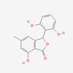 molecular formula C15H12O5 B1244870 异佩斯他辛 CAS No. 479350-63-5