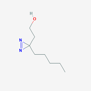 molecular formula C8H16N2O B1244875 2-(3-pentyl-3H-diazirin-3-yl)ethanol CAS No. 245440-54-4