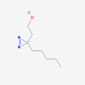 molecular formula C8H16N2O B1244875 3H-Diazirine-3-ethanol, 3-pentyl- CAS No. 245440-54-4