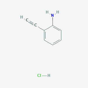 molecular formula C8H8ClN B12448755 2-Ethynylaniline hydrochloride 