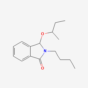 molecular formula C16H23NO2 B12448763 3-(butan-2-yloxy)-2-butyl-2,3-dihydro-1H-isoindol-1-one 